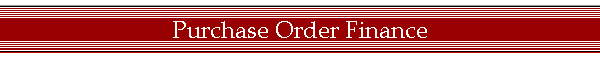 Purchase Order Finance